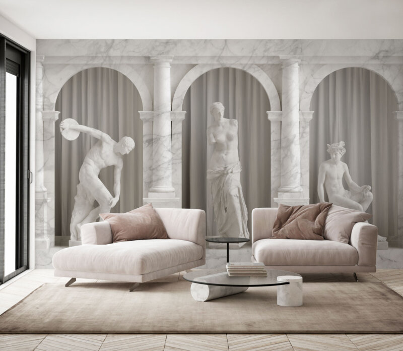 affreschieaffreschi wallpaper design interior modern architecture walldecoration interiors interiordesigner interiorarchitecture interiordesignideas luxury wallpapers artisticwallpaper wall home inspirationdecorating decor panoramique hotel marble statues ancient 
